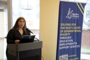 Caregiver speaking at MOBC
