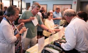 tasting ice cream at the annual Crankn' event