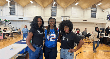 Women standing at OurChanceTN event